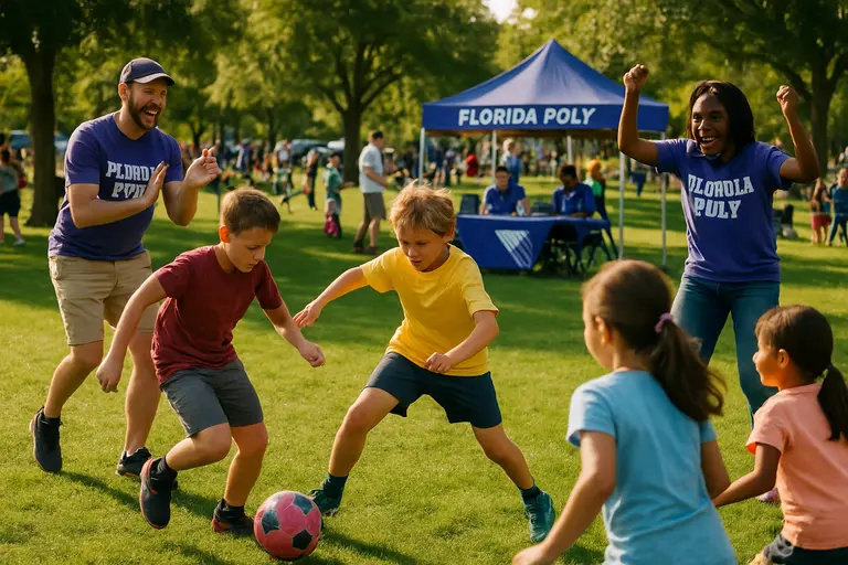 Families watching a youth soccer match from the sideline in Central Florida